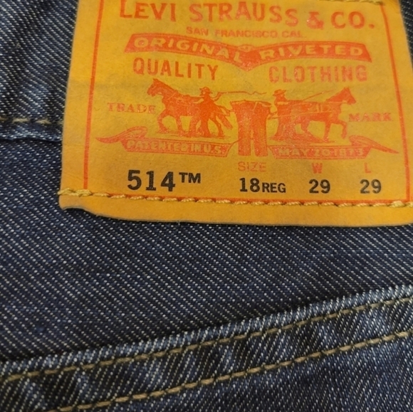Levi's Slim Straight 514 Denim Jeans Size 29W 29L - Picture 2 of 4